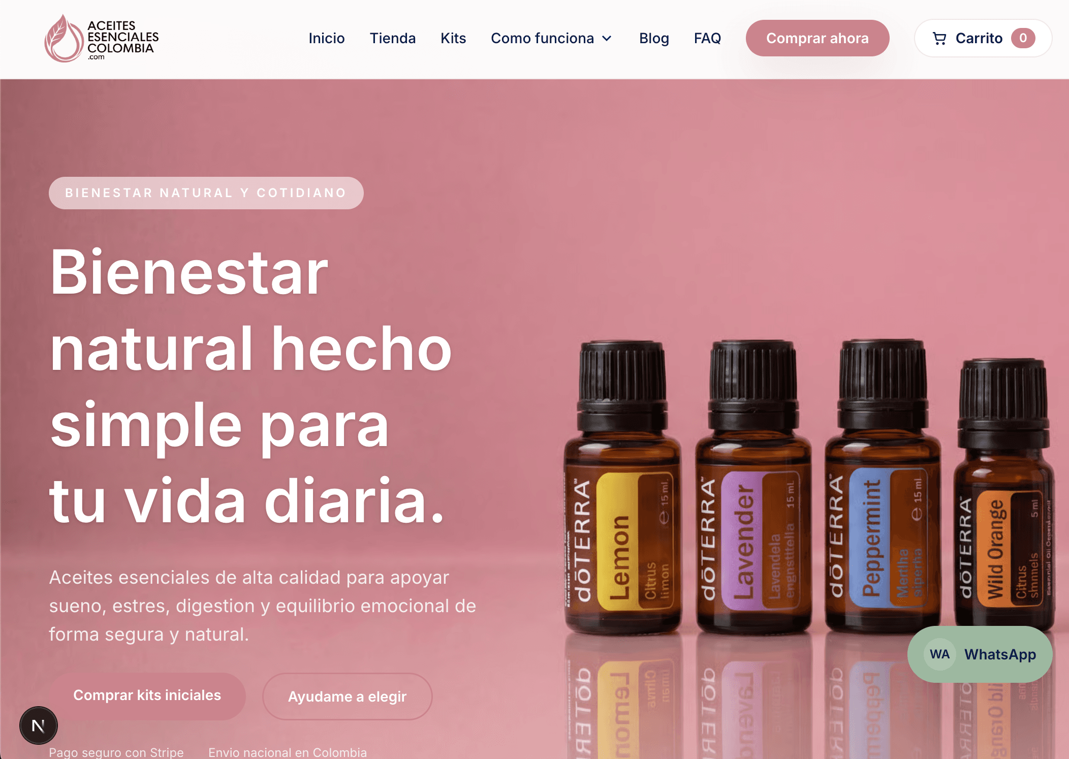 Aceites Esenciales Colombia portfolio preview